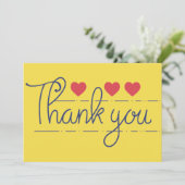 Merci manuscrit avec coeur (Debout devant)