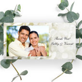 Merci Mariage à fleurs d'Hydrangea blanc