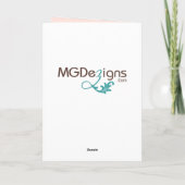 Merci mariage à fleurs d'ivoire (Dos)