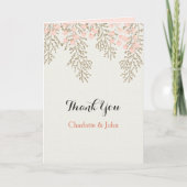 Merci mariage à fleurs d'ivoire (Devant)