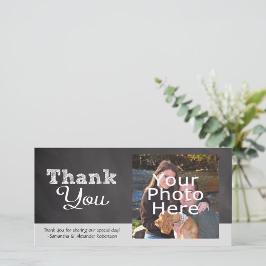 Merci Mariage à l'ardoise (Debout devant)