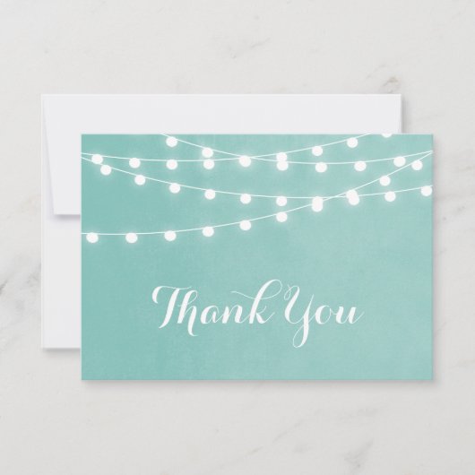 Merci Mariage Aqua String Lights (Devant)