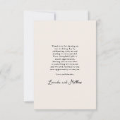 Merci Mariage Arch Boho moderne (Dos)