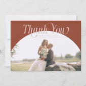 Merci Mariage Arch en terre cuite (Devant)