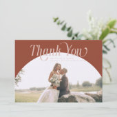 Merci Mariage Arch en terre cuite (Debout devant)