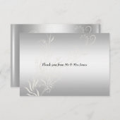 Merci Mariage argenté populaire (Devant / Derrière)