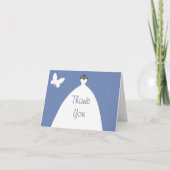 Merci mariage avec papillon blanc (Devant)