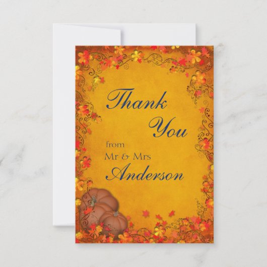 Merci Mariage Bliss d'automne (Devant)