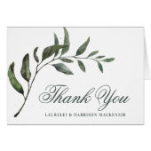 Merci Mariage botanique simple Eucalyptus (Devant Horizontal)