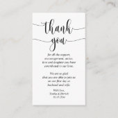 Merci mariage, Carte de boîtier de script moderne (Devant)