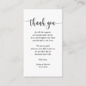 Merci mariage, Carte de boîtier de script moderne (Devant)