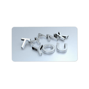 Merci Mariage d'argent Anniversaire Étiquette