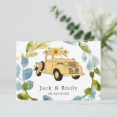 Merci Mariage de camion vintage (Debout devant)