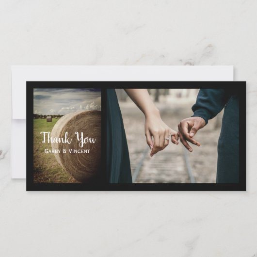 Merci Mariage de ferme de Hay Bales rustique (Devant)