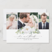 Merci Mariage de fleurs blanches (Devant)