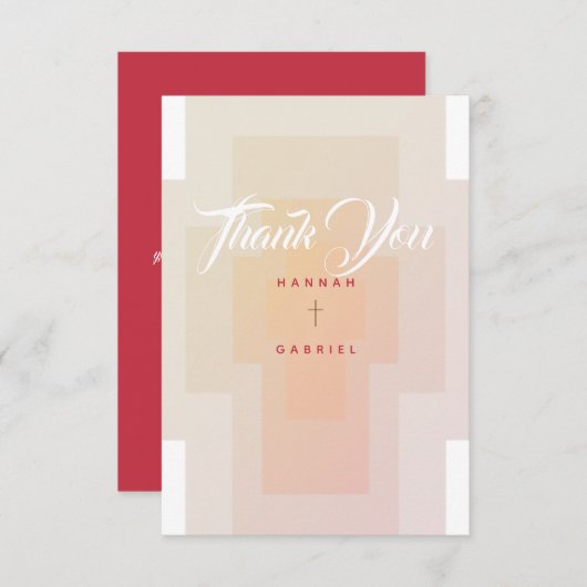 Merci Mariage de la Croix-chrétienne (Devant / Derrière)