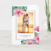 Merci Mariage de mariée et de mariée tropicale (Devant)