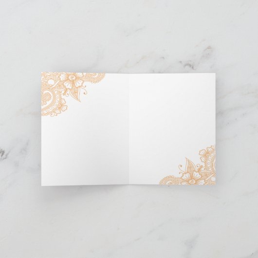 Merci Mariage de Mehndi (Intérieur)