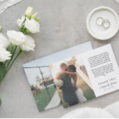 Merci Mariage de message imprimé de script romanti