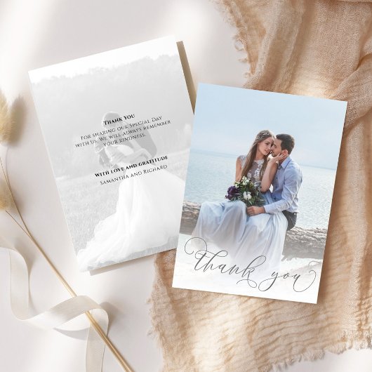 Merci Mariage de photo simple script