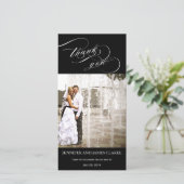 Merci Mariage de script élégant personnalisé (Debout devant)