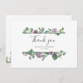 Merci Mariage de script Eucalyptus aquarelle (Devant / Derrière)