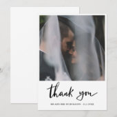 Merci Mariage de script simple et élégant  (Devant / Derrière)