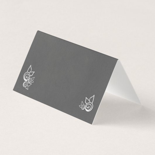 Merci Mariage de style griffe gris ardoise (Back)