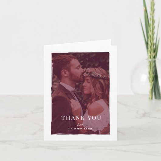 Merci Mariage de superposition brossé (Devant)