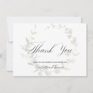 Merci Mariage de verdure à couronne simple