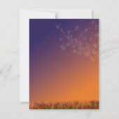 Merci Mariage des Dandelions couché de soleil (Dos)