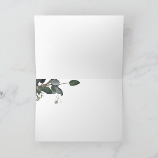 Merci Mariage des eucalyptus modernes (Intérieur)