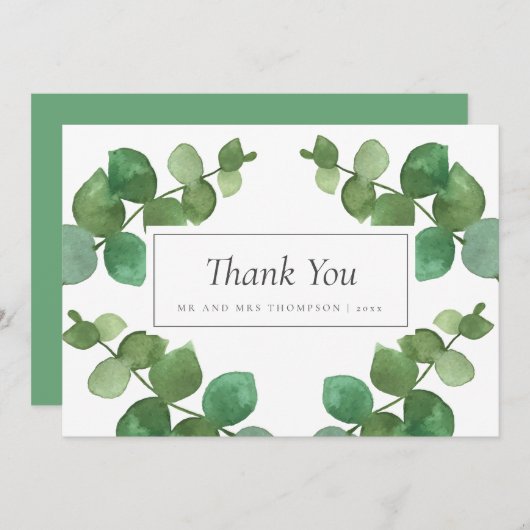 Merci Mariage des forêts d'Eucalyptus (Devant / Derrière)