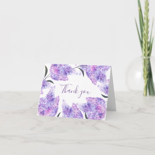 Merci Mariage d'été floral violet Lilac (Devant)