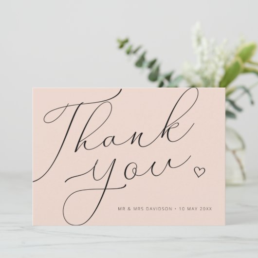 MERCI | mariage double face personnalisé (Debout devant)