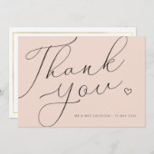 MERCI | mariage double face personnalisé (Devant / Derrière)