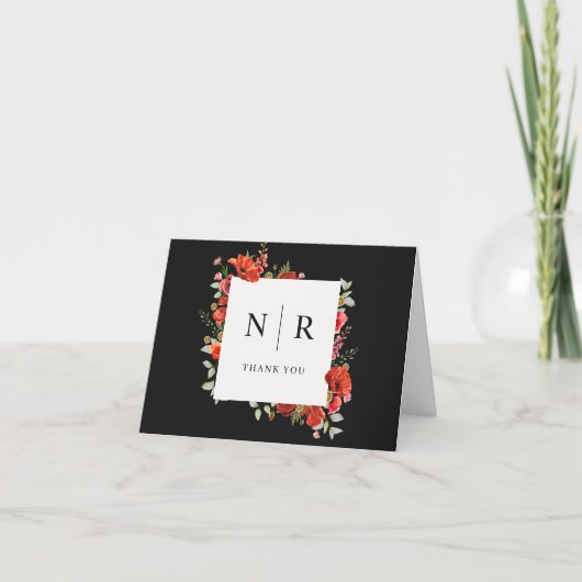 Merci Mariage du Mariage de Monogramme (Devant)