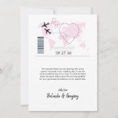 Merci Mariage du Pass d'embarquement de destinatio (Devant)