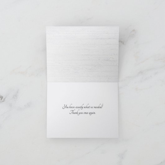 Merci Mariage en bois blanchi (Intérieur)