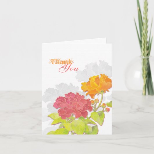 Merci Mariage en fleurs (Devant)