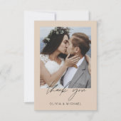 Merci Mariage en terre cuite Photo simple (Devant)