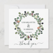 Merci mariage Eucalyptus Vert (Devant)