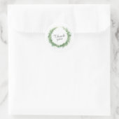 Merci mariage événement sauge autocollants verts (Sac)