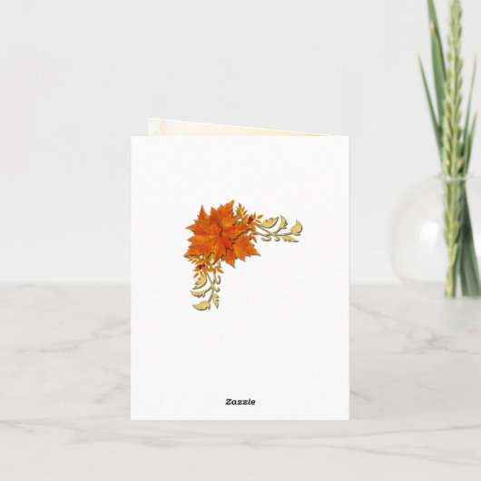 Merci Mariage feuille (Dos)