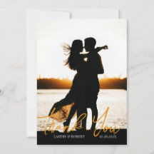 Merci Mariage Flat Carte de remerciements