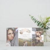 Merci Mariage Floral Blanc et Or (Debout devant)