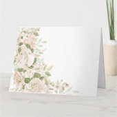 Merci Mariage Floral blanc, Mariage verdoyant (Dos)