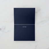 Merci Mariage floral Confetti de la marine de Bour (Intérieur)