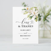 Merci Mariage floral élégant de Magnolia blanc (Debout devant)
