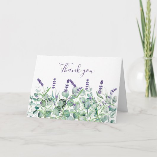 Merci Mariage floral Lavender Eucalyptus (Devant)